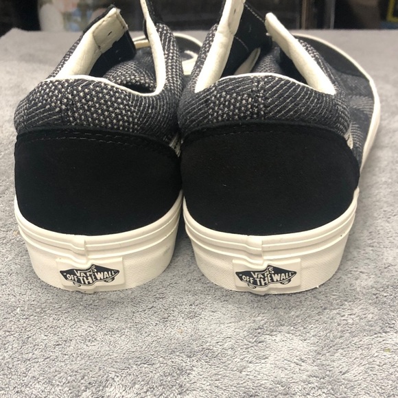 Vans Denim Check Black Old Skool Sneakers - Picture 5 of 5